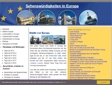 Tablet Screenshot of europe-sightseeing.com